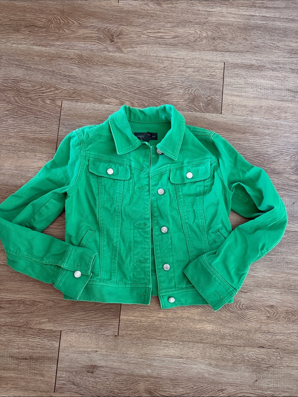 Women’s size small Ralph Lauren Green Denim Jacket